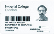 Imperial College London id card 2013